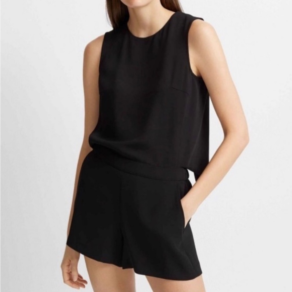 Club Monaco shorts romper with slightly open back